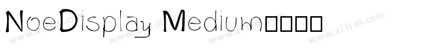 NoeDisplay Medium字体转换